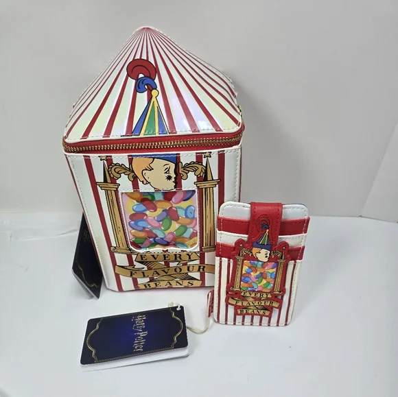Loungefly Harry Potter Bertie Botts Crossbody Card Holder Set Nwt - Picture 2 of 11